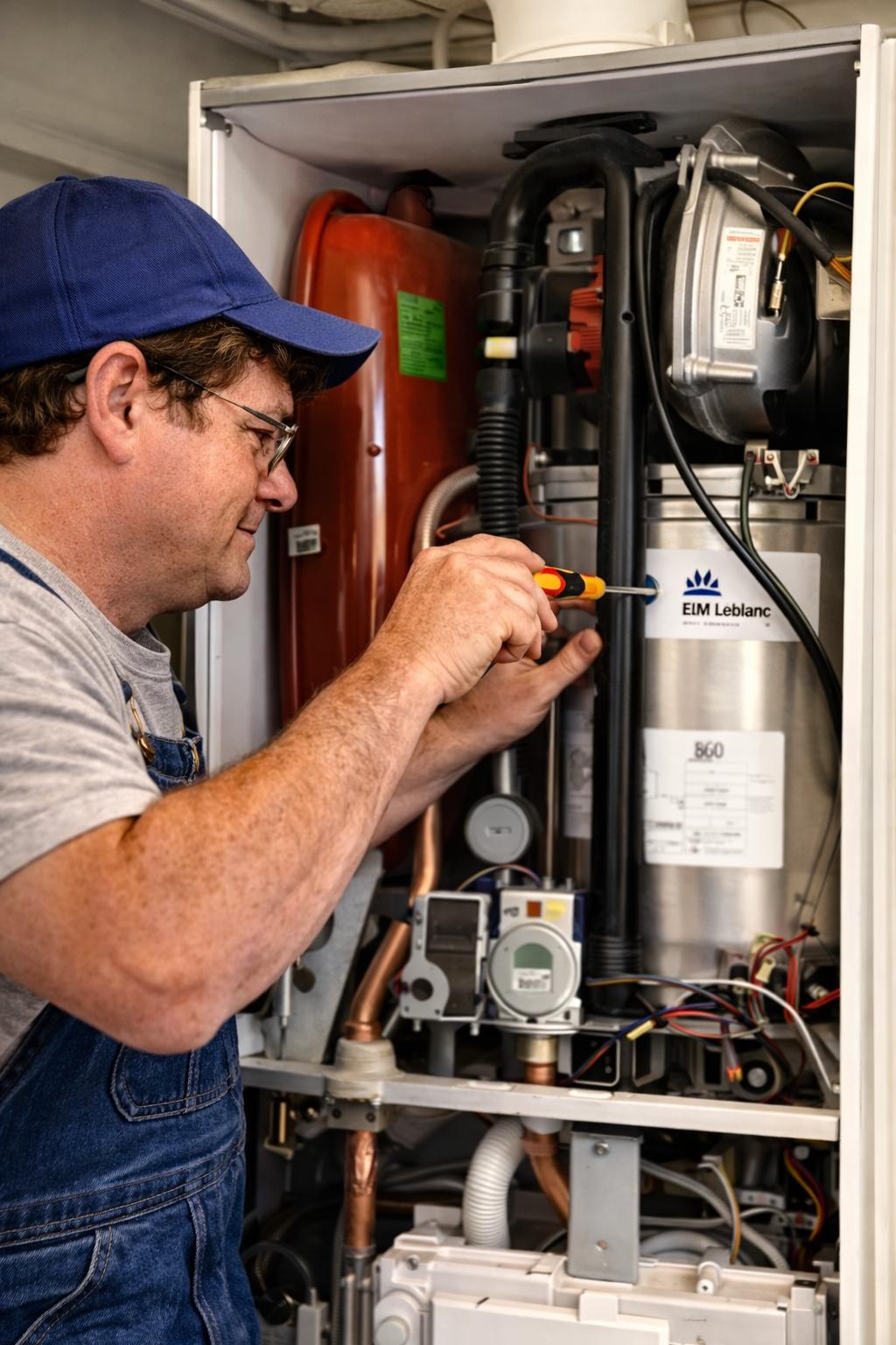 Réparation de chaudière